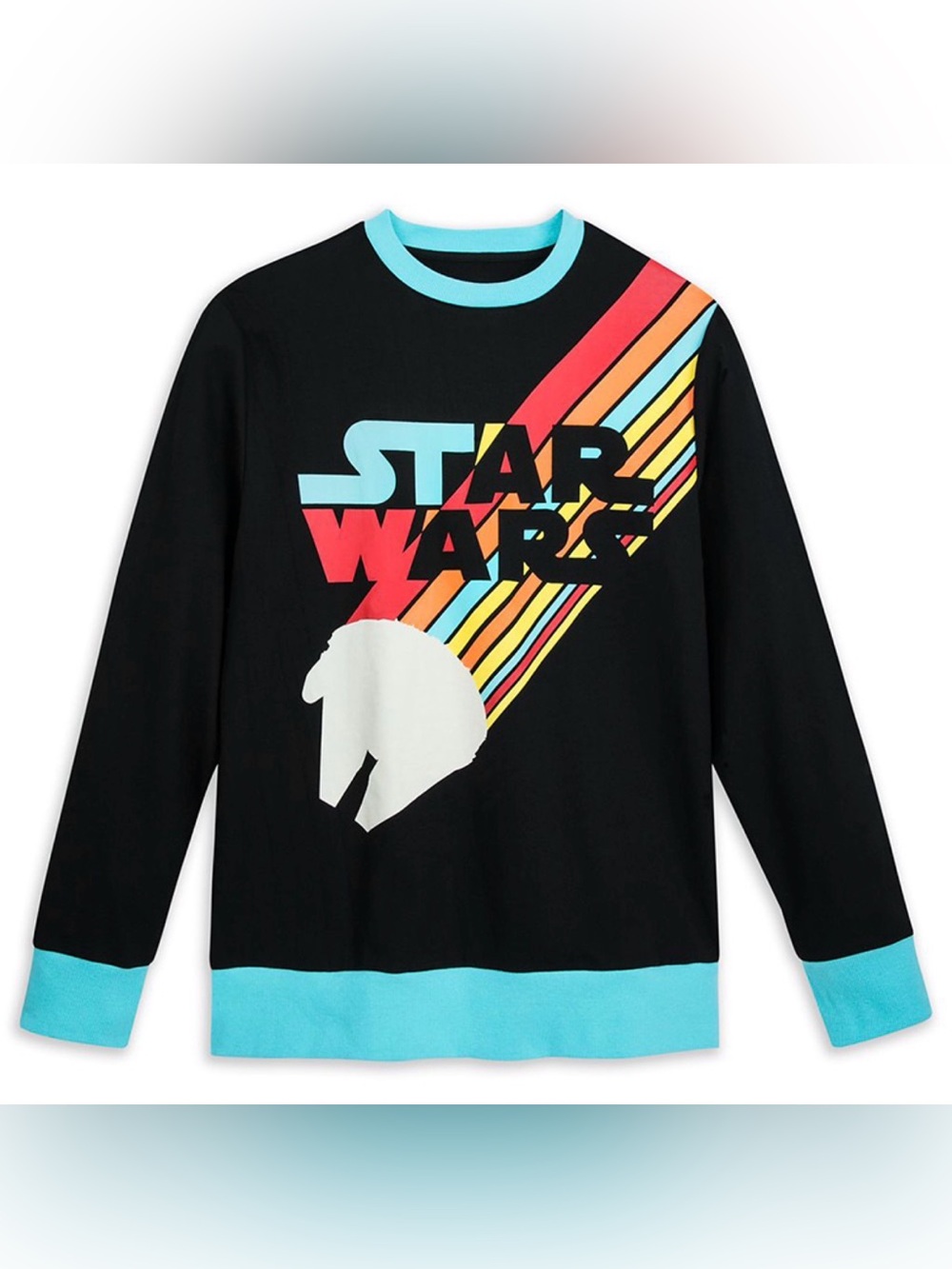 Disney Parks Star Wars Black Graphic Pullover - Medium unisex Millennial Falcon